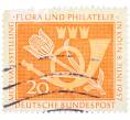 Почтовая марка 20 пфеннигов 1957 года Западная Германия (ФРГ) «Выставка почтовых марок в Кельне — Флора и филателия» (Артикул: T11-36140) — Фото №1
