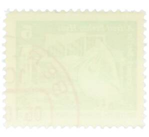 Почтовая марка 5 пфеннигов 1973 года Восточная Германия (ГДР) «Розовый пеликан» — Фото №2