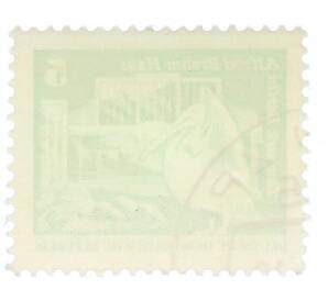 Почтовая марка 5 пфеннигов 1973 года Восточная Германия (ГДР) «Розовый пеликан» — Фото №2