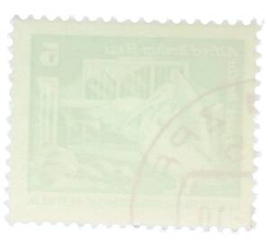 Почтовая марка 5 пфеннигов 1973 года Восточная Германия (ГДР) «Розовый пеликан» — Фото №2