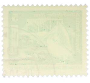 Почтовая марка 5 пфеннигов 1973 года Восточная Германия (ГДР) «Розовый пеликан» — Фото №2