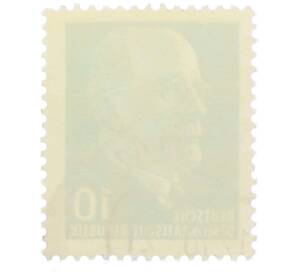 Почтовая марка 10 пфеннигов 1964 года Восточная Германия (ГДР) «Вальтер Эрнст Пауль Ульбрихт» — Фото №2