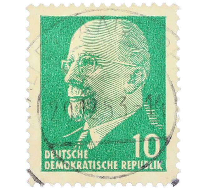 Почтовая марка 10 пфеннигов 1964 года Восточная Германия (ГДР) «Вальтер Эрнст Пауль Ульбрихт» (Артикул: T11-36195) — Фото №1