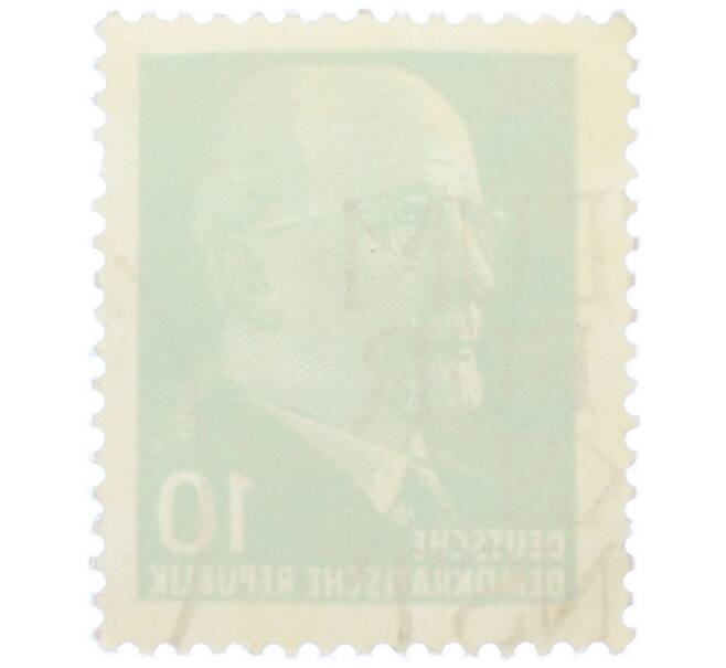 Почтовая марка 10 пфеннигов 1964 года Восточная Германия (ГДР) «Вальтер Эрнст Пауль Ульбрихт» (Артикул: T11-36196) — Фото №2