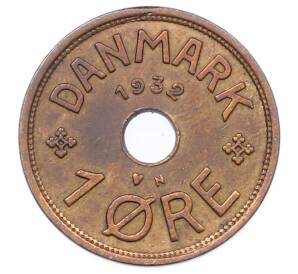 1 эре 1932 года Дания — Фото №1