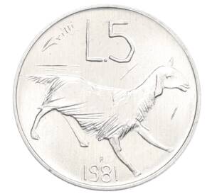 5 лир 1981 года Сан-Марино — Фото №1