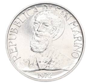 5 лир 1972 года Сан-Марино — Фото №2