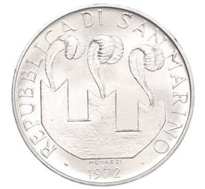 10 лир 1972 года Сан-Марино — Фото №2
