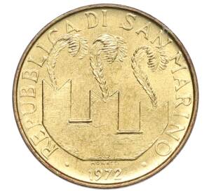 20 лир 1972 года Сан-Марино — Фото №2