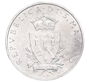 1 лира 1979 года Сан-Марино — Фото №2