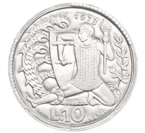 10 лир 1973 года Сан-Марино — Фото №1