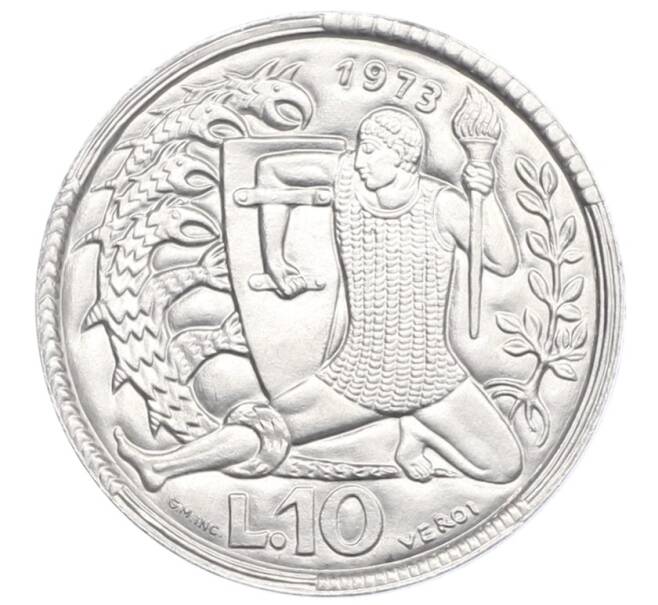 Монета 10 лир 1973 года Сан-Марино (Артикул: K8-0831) — Фото №1