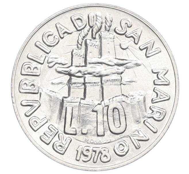Монета 10 лир 1978 года Сан-Марино (Артикул: K8-0839) — Фото №1