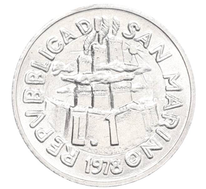 Монета 1 лира 1978 года Сан-Марино (Артикул: K8-0842) — Фото №1