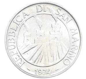 5 лир 1974 года Сан-Марино — Фото №2