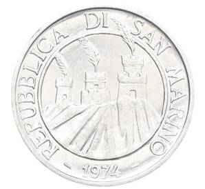 1 лира 1974 года Сан-Марино — Фото №2