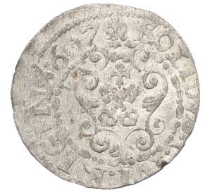 1 солид 1607 года Рига — Сигизмунд III — Фото №1