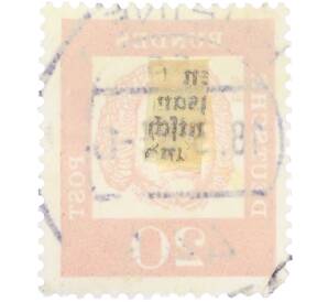 Почтовая марка 20 пфеннигов 1961 года Западная Германия (ФРГ) «Выдающиеся немцы — Иоганн Себастьян Бах» — Фото №2