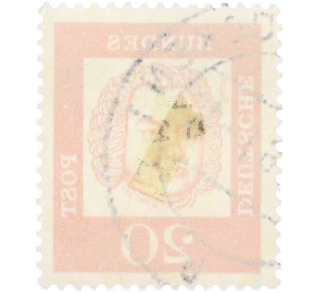 Почтовая марка 20 пфеннигов 1961 года Западная Германия (ФРГ) «Выдающиеся немцы — Иоганн Себастьян Бах» (Артикул: T11-36281) — Фото №2