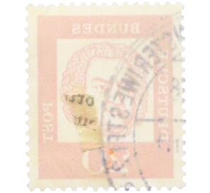 Почтовая марка 20 пфеннигов 1961 года Западная Германия (ФРГ) «Выдающиеся немцы — Иоганн Себастьян Бах» — Фото №2