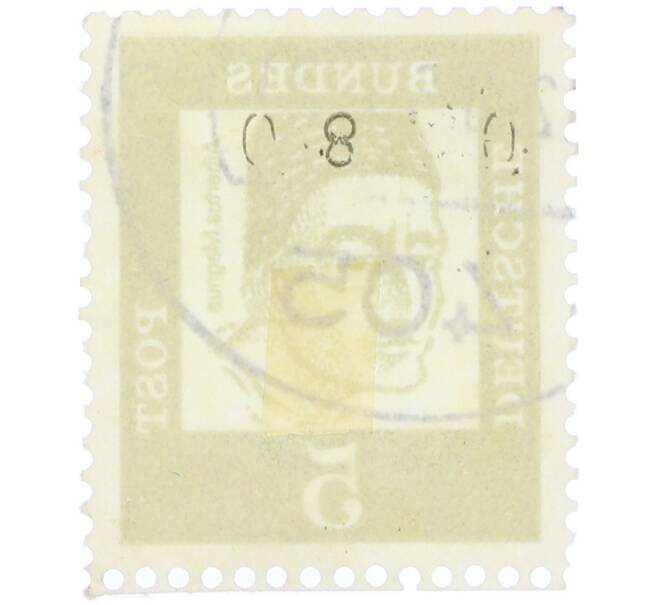 Почтовая марка 5 пфеннигов 1961 года Западная Германия (ФРГ) «Выдающиеся немцы — Альберт Великий» (Артикул: T11-36290) — Фото №2