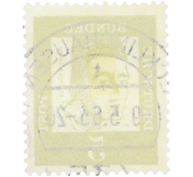 Почтовая марка 5 пфеннигов 1961 года Западная Германия (ФРГ) «Выдающиеся немцы — Альберт Великий» (Артикул: T11-36296) — Фото №2