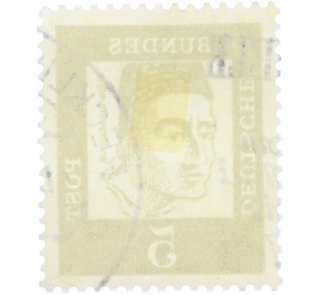 Почтовая марка 5 пфеннигов 1961 года Западная Германия (ФРГ) «Выдающиеся немцы — Альберт Великий» (Артикул: T11-36297) — Фото №2