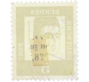 Почтовая марка 5 пфеннигов 1961 года Западная Германия (ФРГ) «Выдающиеся немцы — Альберт Великий» — Фото №2