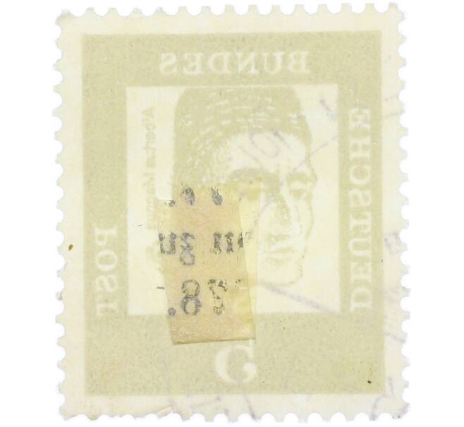 Почтовая марка 5 пфеннигов 1961 года Западная Германия (ФРГ) «Выдающиеся немцы — Альберт Великий» (Артикул: T11-36301) — Фото №2
