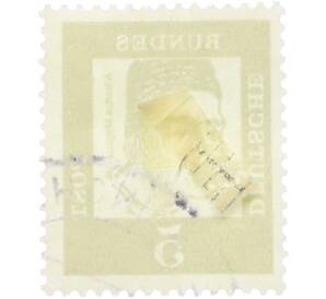 Почтовая марка 5 пфеннигов 1961 года Западная Германия (ФРГ) «Выдающиеся немцы — Альберт Великий» — Фото №2