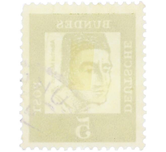 Почтовая марка 5 пфеннигов 1961 года Западная Германия (ФРГ) «Выдающиеся немцы — Альберт Великий» (Артикул: T11-36305) — Фото №2