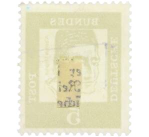 Почтовая марка 5 пфеннигов 1961 года Западная Германия (ФРГ) «Выдающиеся немцы — Альберт Великий» — Фото №2
