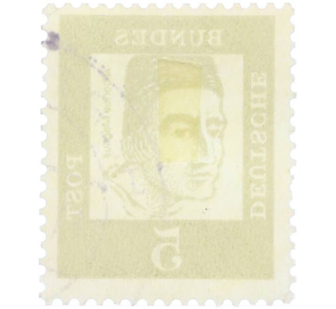 Почтовая марка 5 пфеннигов 1961 года Западная Германия (ФРГ) «Выдающиеся немцы — Альберт Великий» (Артикул: T11-36307) — Фото №2