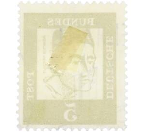 Почтовая марка 5 пфеннигов 1961 года Западная Германия (ФРГ) «Выдающиеся немцы — Альберт Великий» — Фото №2