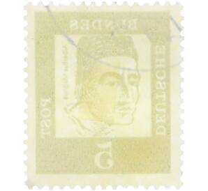 Почтовая марка 5 пфеннигов 1961 года Западная Германия (ФРГ) «Выдающиеся немцы — Альберт Великий» — Фото №2