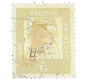 Почтовая марка 5 пфеннигов 1961 года Западная Германия (ФРГ) «Выдающиеся немцы — Альберт Великий» — Фото №2