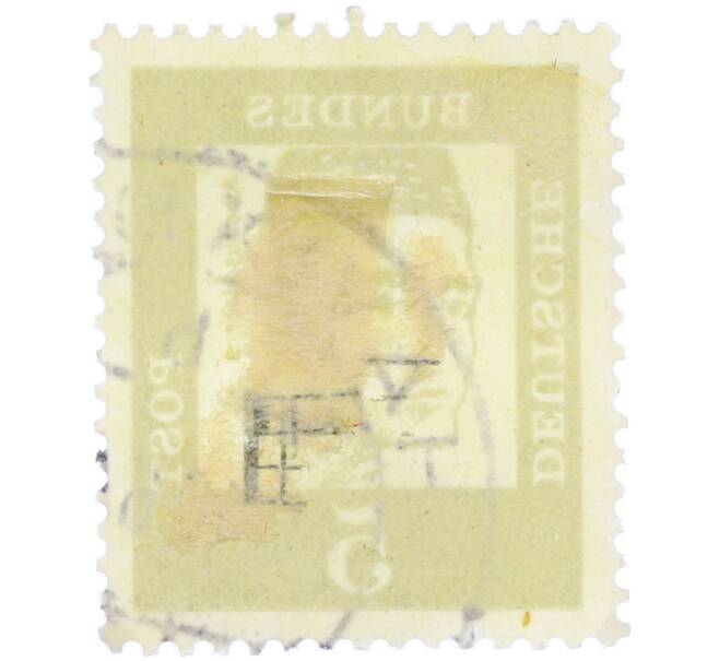 Почтовая марка 5 пфеннигов 1961 года Западная Германия (ФРГ) «Выдающиеся немцы — Альберт Великий» (Артикул: T11-36314) — Фото №2