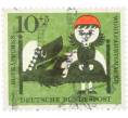 Благотворительная почтовая марка 10+5 пфеннигов 1960 года Западная Германия (ФРГ) «Красная шапочка» (Артикул: T11-36340) — Фото №1