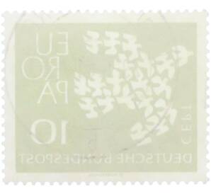 Почтовая марка 10 пфеннигов 1961 года Западная Германия (ФРГ) «Европейская конференция администраций почтовых служб и служб связи CEPT — Голуби» — Фото №2