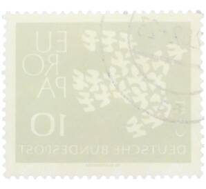 Почтовая марка 10 пфеннигов 1961 года Западная Германия (ФРГ) «Европейская конференция администраций почтовых служб и служб связи CEPT — Голуби» — Фото №2