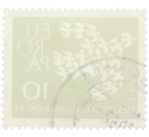 Почтовая марка 10 пфеннигов 1961 года Западная Германия (ФРГ) «Европейская конференция администраций почтовых служб и служб связи CEPT — Голуби» — Фото №2