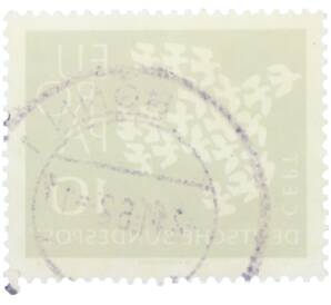 Почтовая марка 10 пфеннигов 1961 года Западная Германия (ФРГ) «Европейская конференция администраций почтовых служб и служб связи CEPT — Голуби» — Фото №2