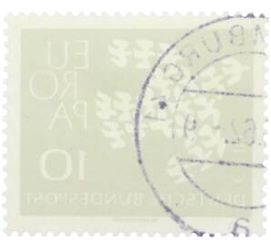 Почтовая марка 10 пфеннигов 1961 года Западная Германия (ФРГ) «Европейская конференция администраций почтовых служб и служб связи CEPT — Голуби» — Фото №2