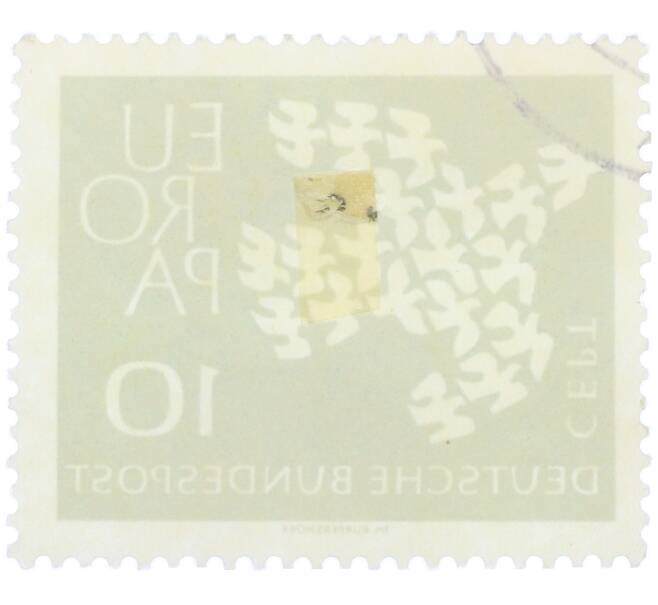 Почтовая марка 10 пфеннигов 1961 года Западная Германия (ФРГ) «Европейская конференция администраций почтовых служб и служб связи CEPT — Голуби» (Артикул: T11-36374) — Фото №2