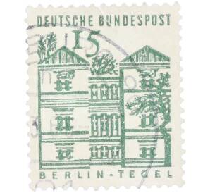 Почтовая марка 15 пфеннигов 1964 года Западная Германия (ФРГ) «Берлин-Тегель» — Фото №1