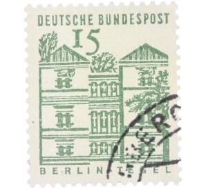 Почтовая марка 15 пфеннигов 1964 года Западная Германия (ФРГ) «Берлин-Тегель» — Фото №1