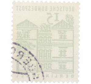 Почтовая марка 15 пфеннигов 1964 года Западная Германия (ФРГ) «Берлин-Тегель» — Фото №2