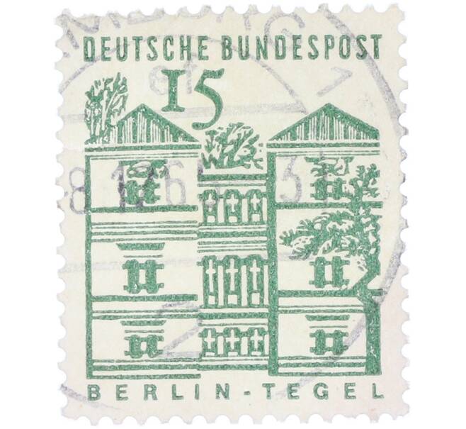 Почтовая марка 15 пфеннигов 1964 года Западная Германия (ФРГ) «Берлин-Тегель» (Артикул: T11-36381) — Фото №1