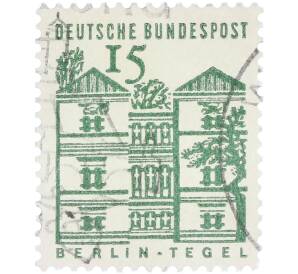Почтовая марка 15 пфеннигов 1964 года Западная Германия (ФРГ) «Берлин-Тегель» — Фото №1
