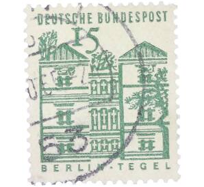 Почтовая марка 15 пфеннигов 1964 года Западная Германия (ФРГ) «Берлин-Тегель» — Фото №1